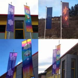 Fotos Friedensfahnen Bannerfahnen