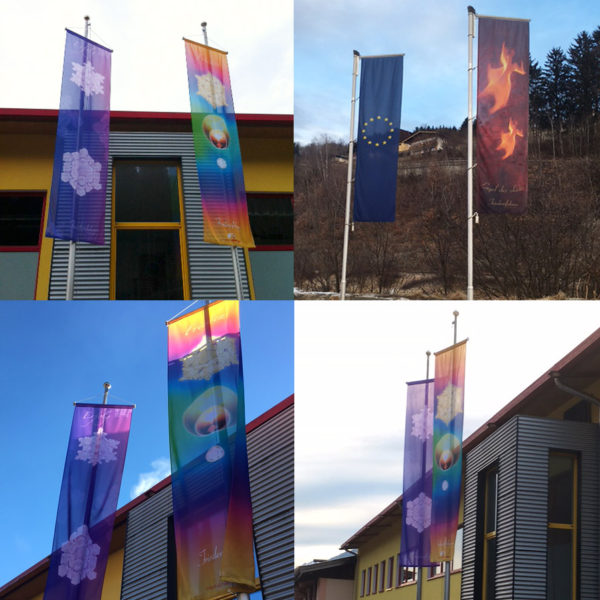 Fotos Friedensfahnen Bannerfahnen